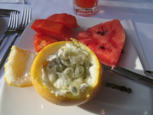 The Granadilla and it's goo-coated seeds