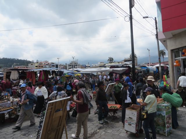 This photo gives you a glimpse of the size of the crowd at this market. Imagine every street corner in the center of this city looking like this.
